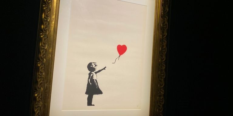 'Niña con globo', la obra más popular de Banksy / METRÓPOLI