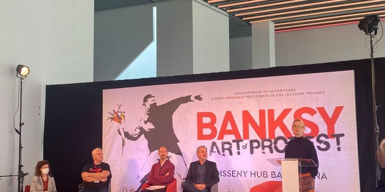 Presentación de la exposición de Banksy en el Disseny Hub Barcelona / METRÓPOLI