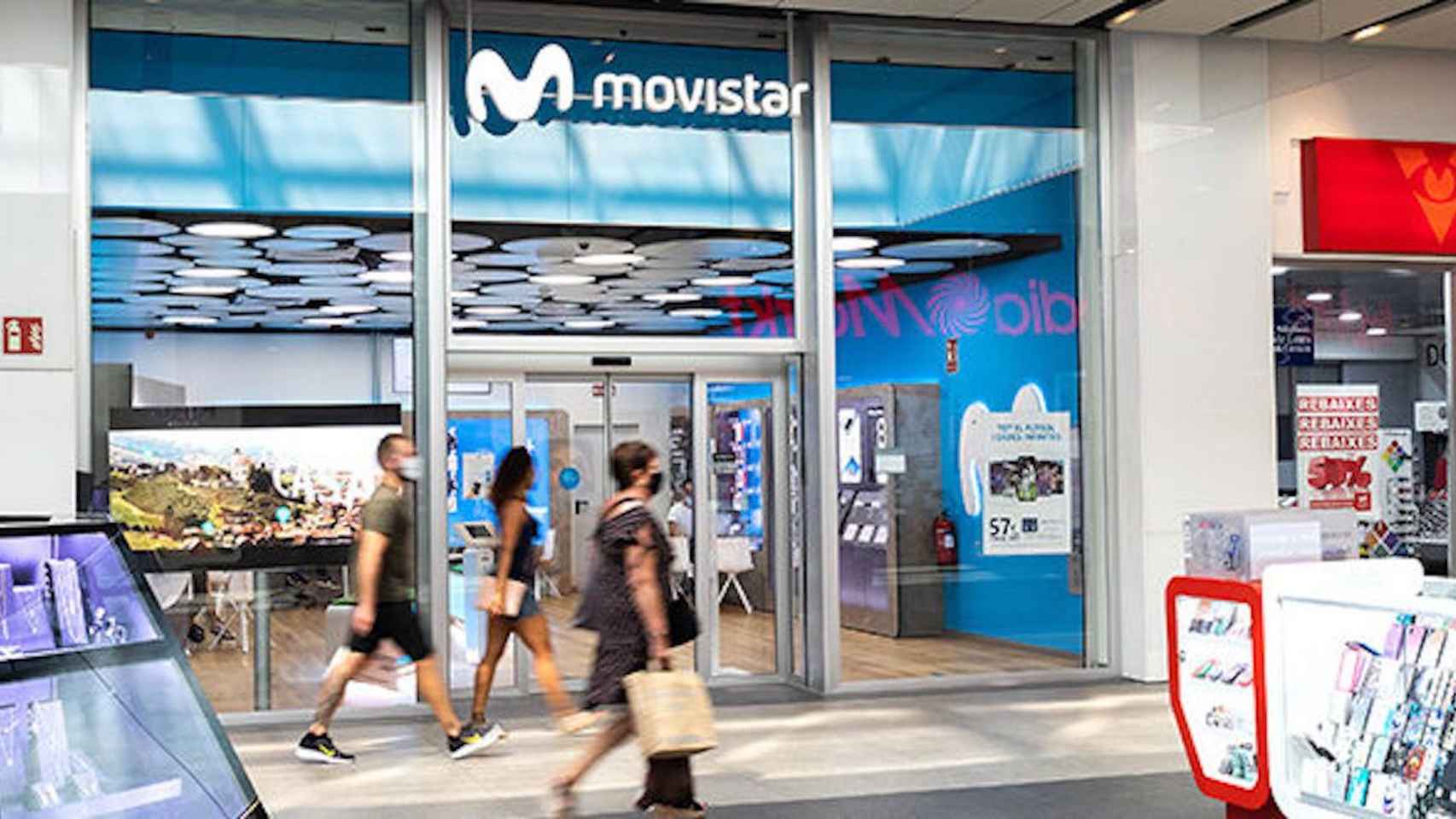 Una tienda de Movistar en Barcelona