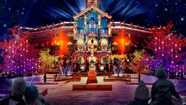 La fachada de Sant Pau, iluminada, una propuesta para el 8 de diciembre en Barcelona / SANT PAU