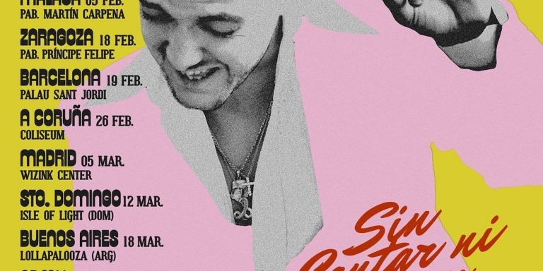 Cartel de la gira 'Sin cantar ni afinar' de C. Tangana / INSTAGRAM