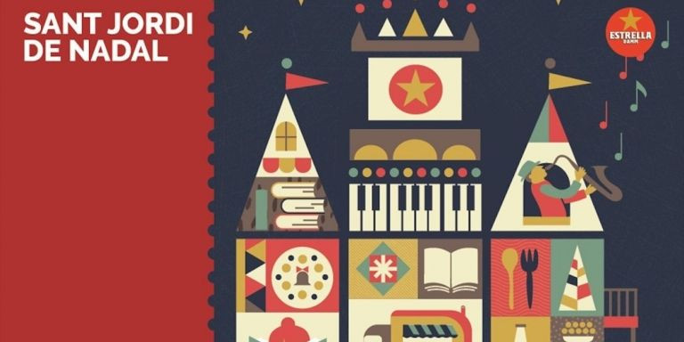 Cartel promocional del Mercado de Navidad del Libro 2021 / AYUNTAMIENTO DE BARCELONA