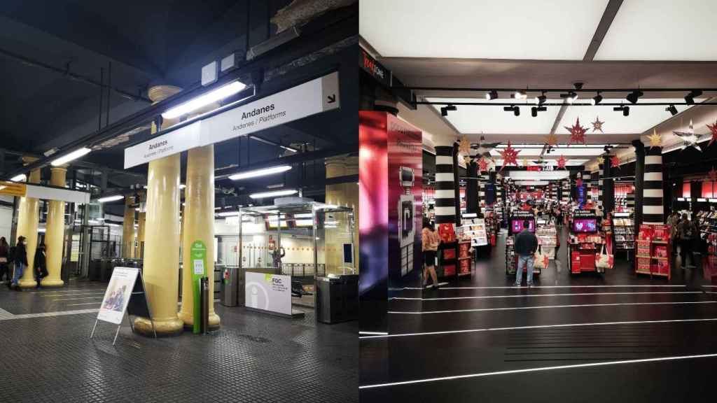 Estación de FGC y Sephora del Triangle, que ocupan el espacio de la antigua Avenida de la Luz / INMA SANTOS