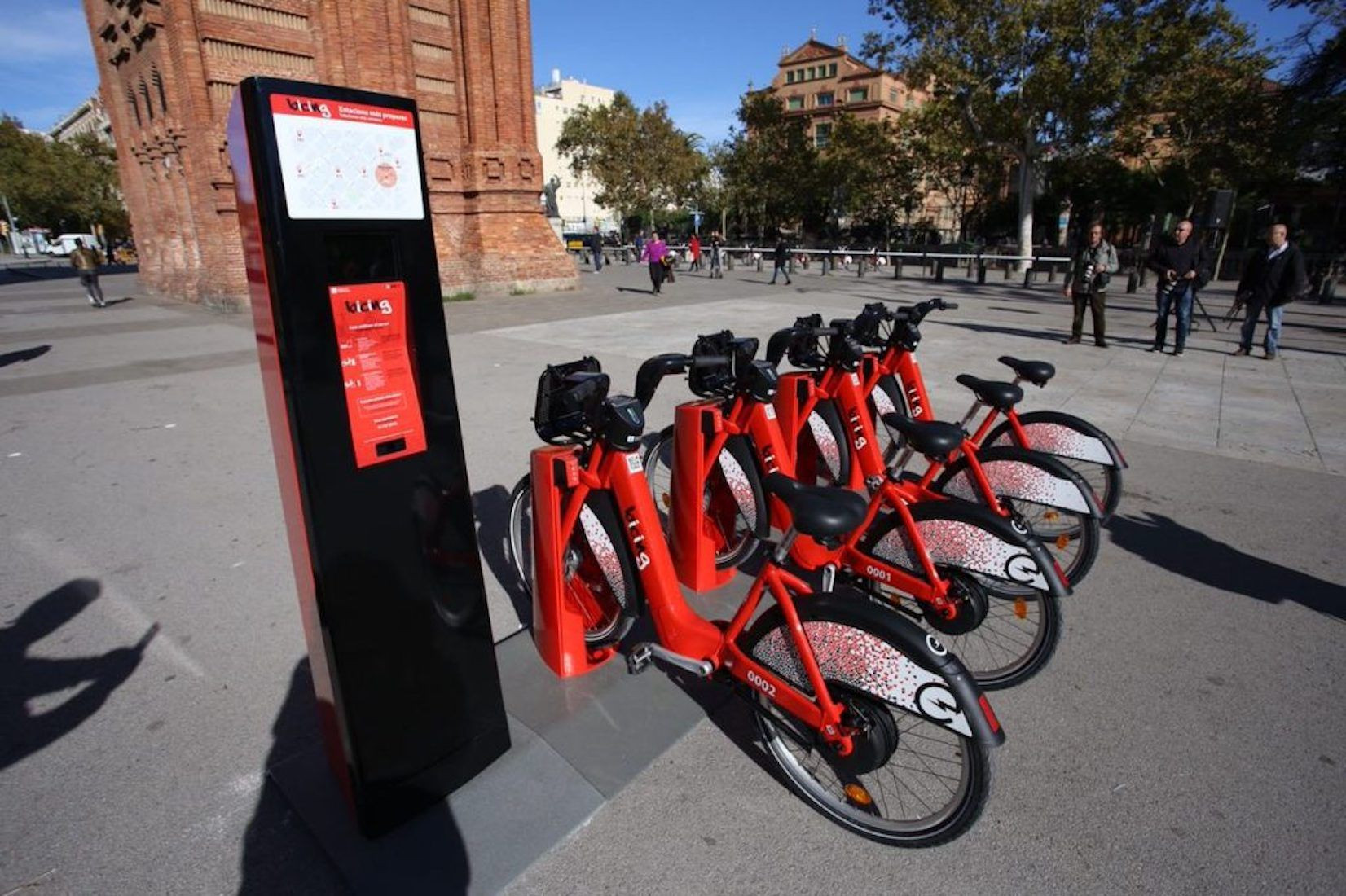 Una estación del Bicing en Arc de Triomf / AYUNTAMIENTO DE BARCELONA