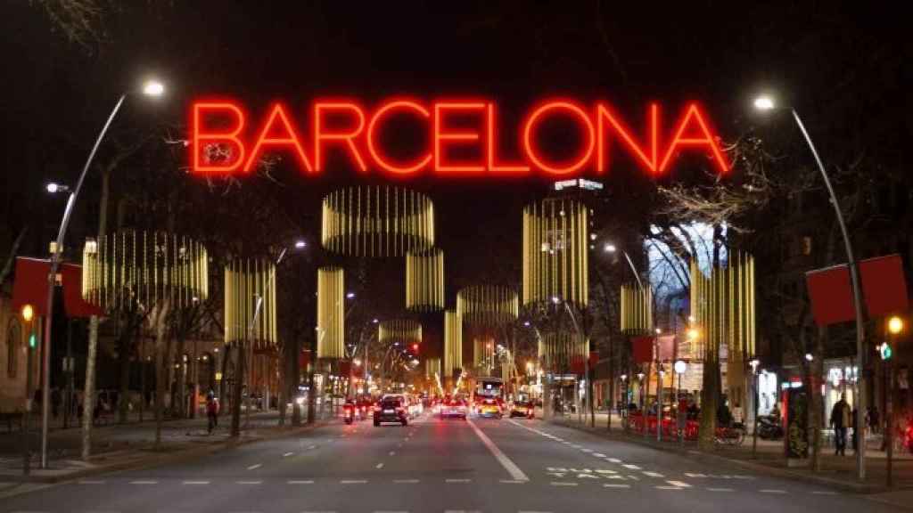 Las luces de Navidad de la Gran Via en una edición anterior