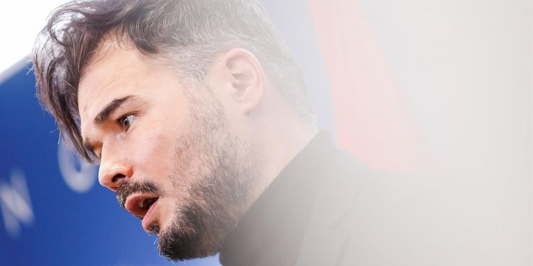 Gabriel Rufián, portavoz de ERC en el Congreso, durante su intervención este martes / EUROPA PRESS