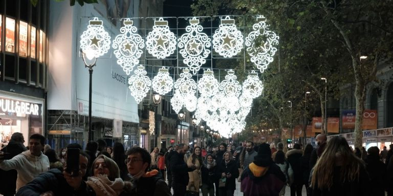 Encendido de las luces de Navidad en el Portal de l'Àngel / PABLO MIRANZO - MA