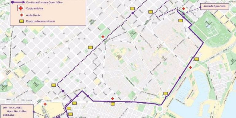 Recorrido de las pruebas deportivas de la 98a carrera Jean Bouin. - TMB