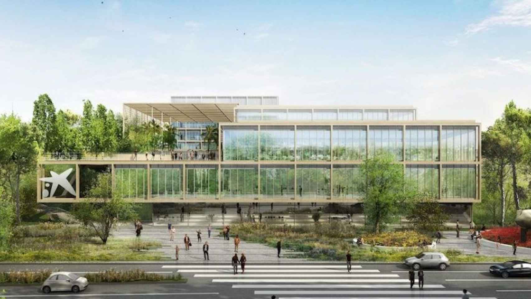 Render del nuevo centro de investigación de la Caixa / FUNDACIÓ LA CAIXA - AYUNTAMIENTO DE BARCELONA