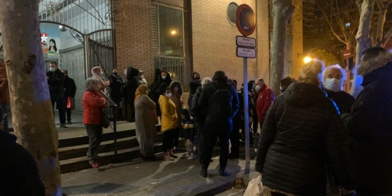 Manifestación del vecindario de Sant Roc por los cortes de luz el año pasado / CEDIDA