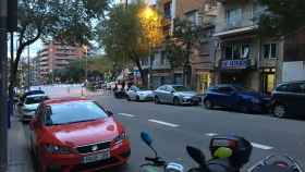 Tramo de la calle de les Camèlies, en el Baix Guinardó, en el que se produjo la avería / RP