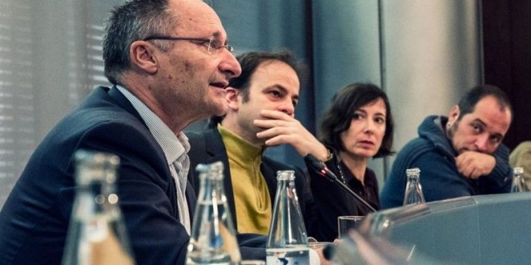 Presentación de la Oficina para la Transparencia y las Buenas Prácticas, con el exconcejal Jaume Asens y los miembros de la misma / AJ BCN