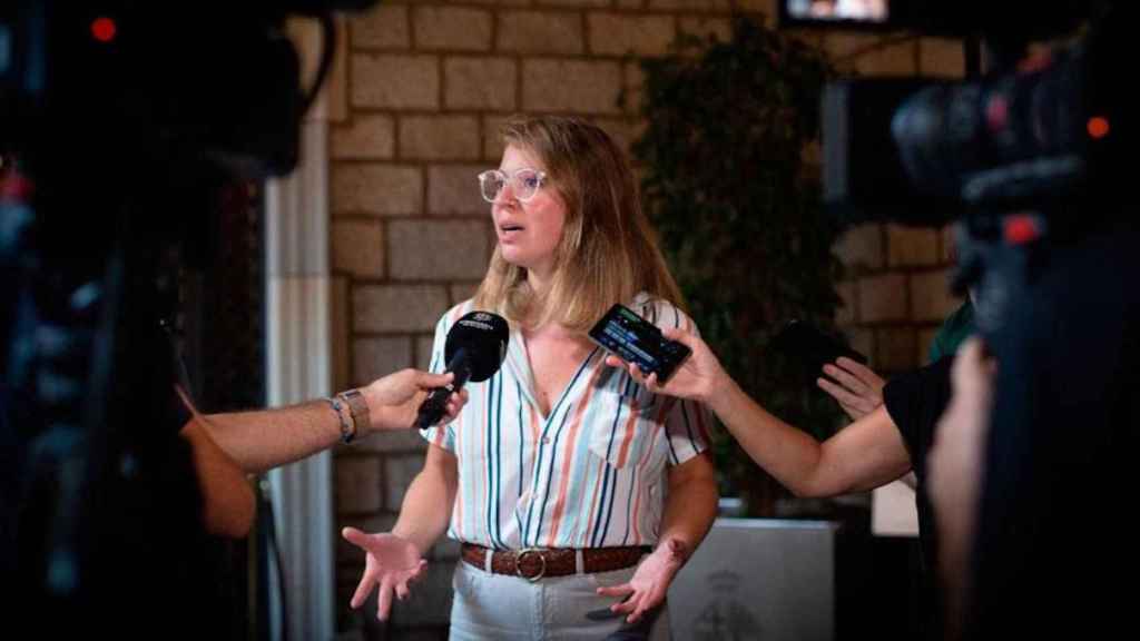 Janet Sanz, teniente de alcalde de Urbanismo de Barcelona, ante los medios / EP