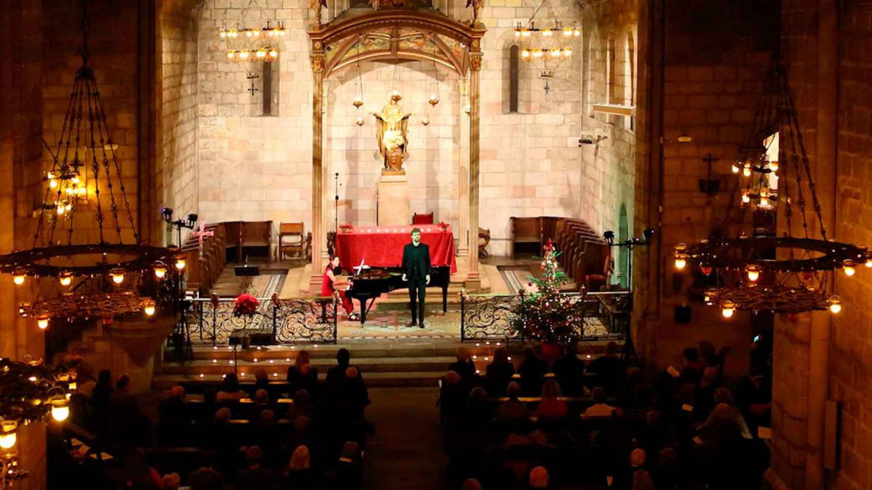 Concierto benéfico en la iglesia de Santa Anna en una edición anterior / FUNDACIÓN VICTORIA DE LOS ÁNGELES