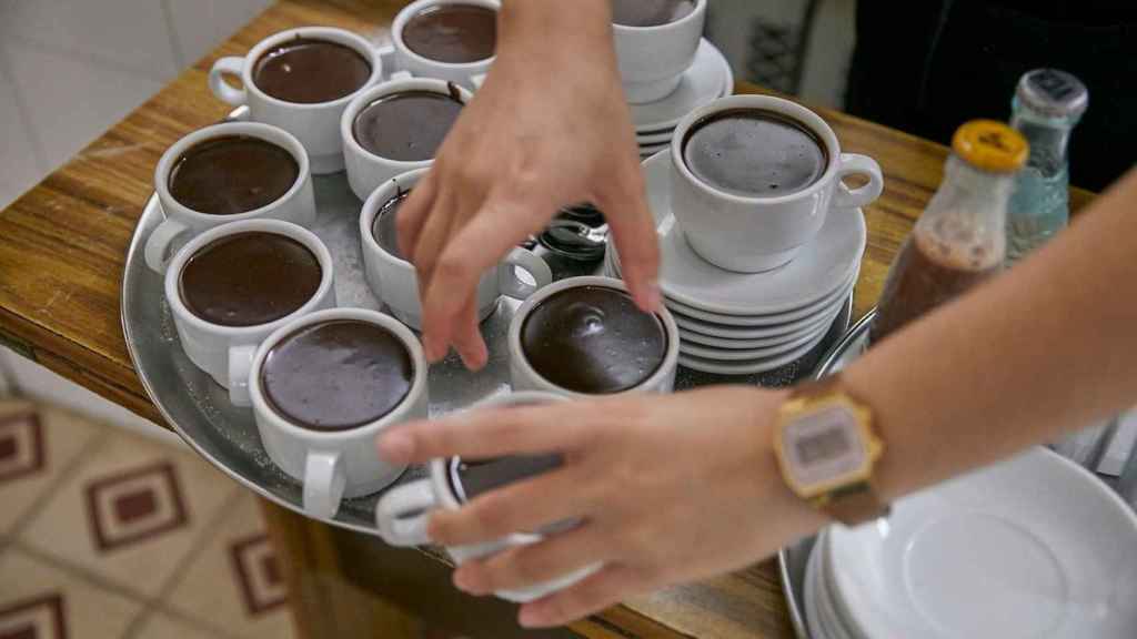 Chocolate a la taza en una de las mejores granjas de Barcelona