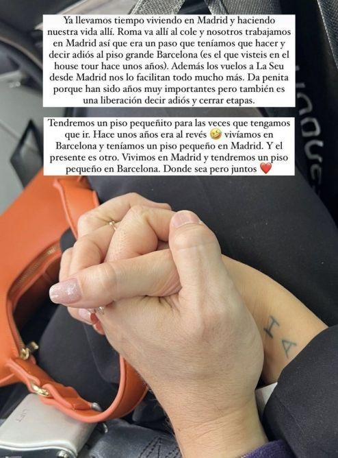 Así ha explicado Laura Escanes por qué Risto y ella dejan Barcelona / INSTAGRAM