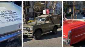 Coches clásicos este sábado en el paseo de Gràcia de Barcelona / CEDIDA