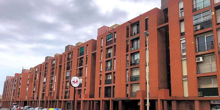 Bloque de viviendas en Baró de Viver, en el distrito de Sant Andreu