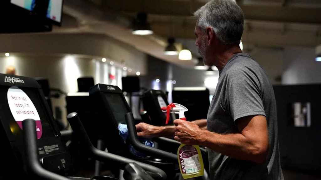 Un gimnasio durante la pandemia del coronavirus / EP