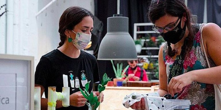 Imagen del Plant Swap Bar, el intercambio de plantas organizado por Plantropica / ANDREA MEJÍAS