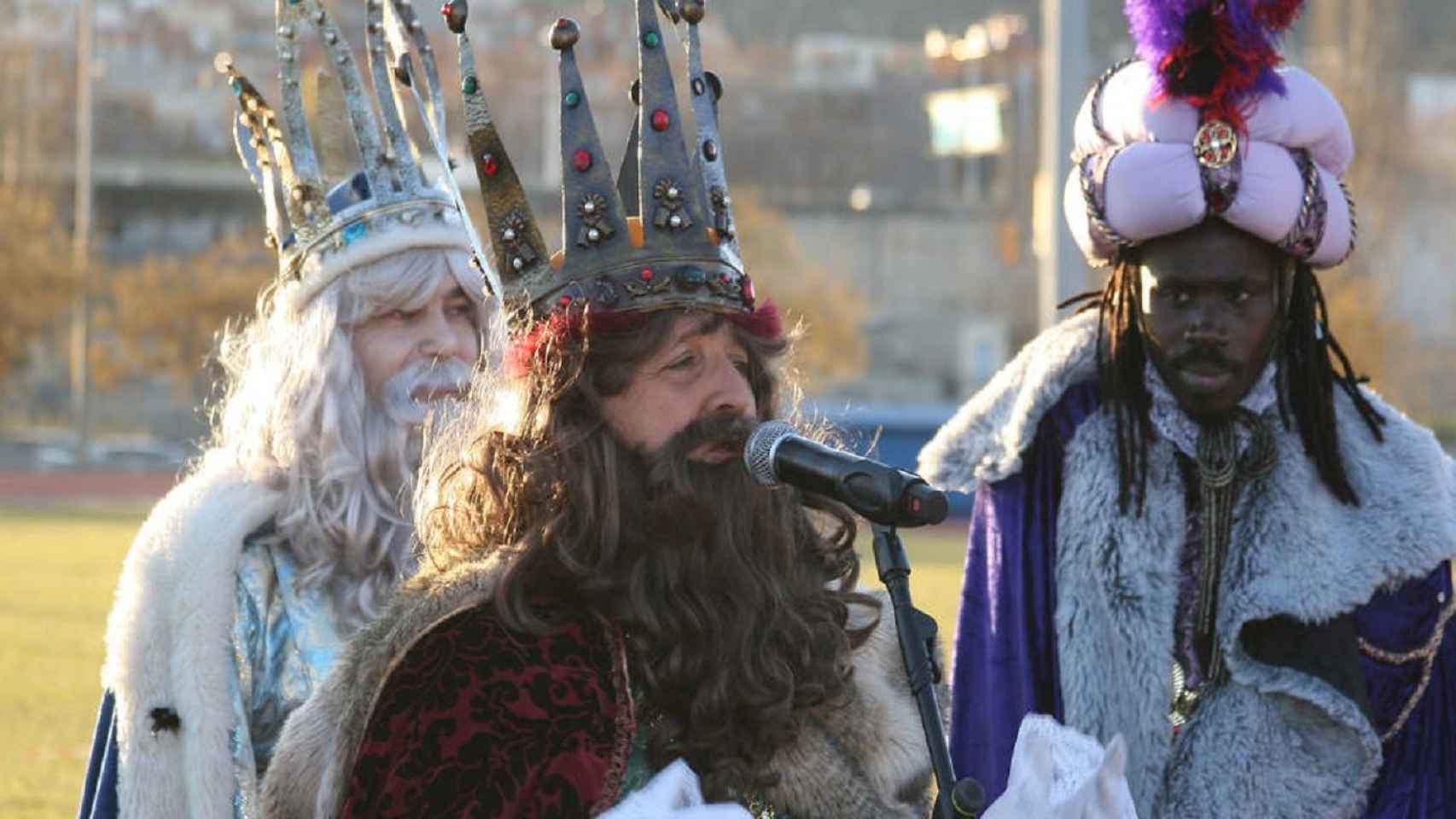 Los Reyes Magos en su llegada a Santa Coloma en el 2019 / AJUNTAMENT SANTA COLOMA