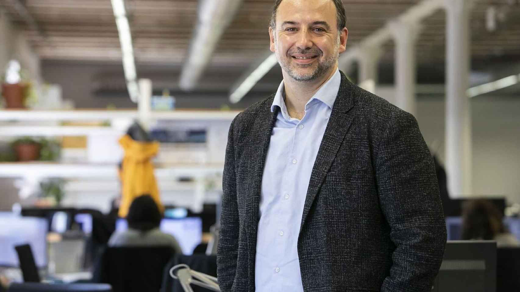 El director de The Collider, Oscar Sala, en la sede del venture builder de la Fundación Mobile World Capital Barcelona