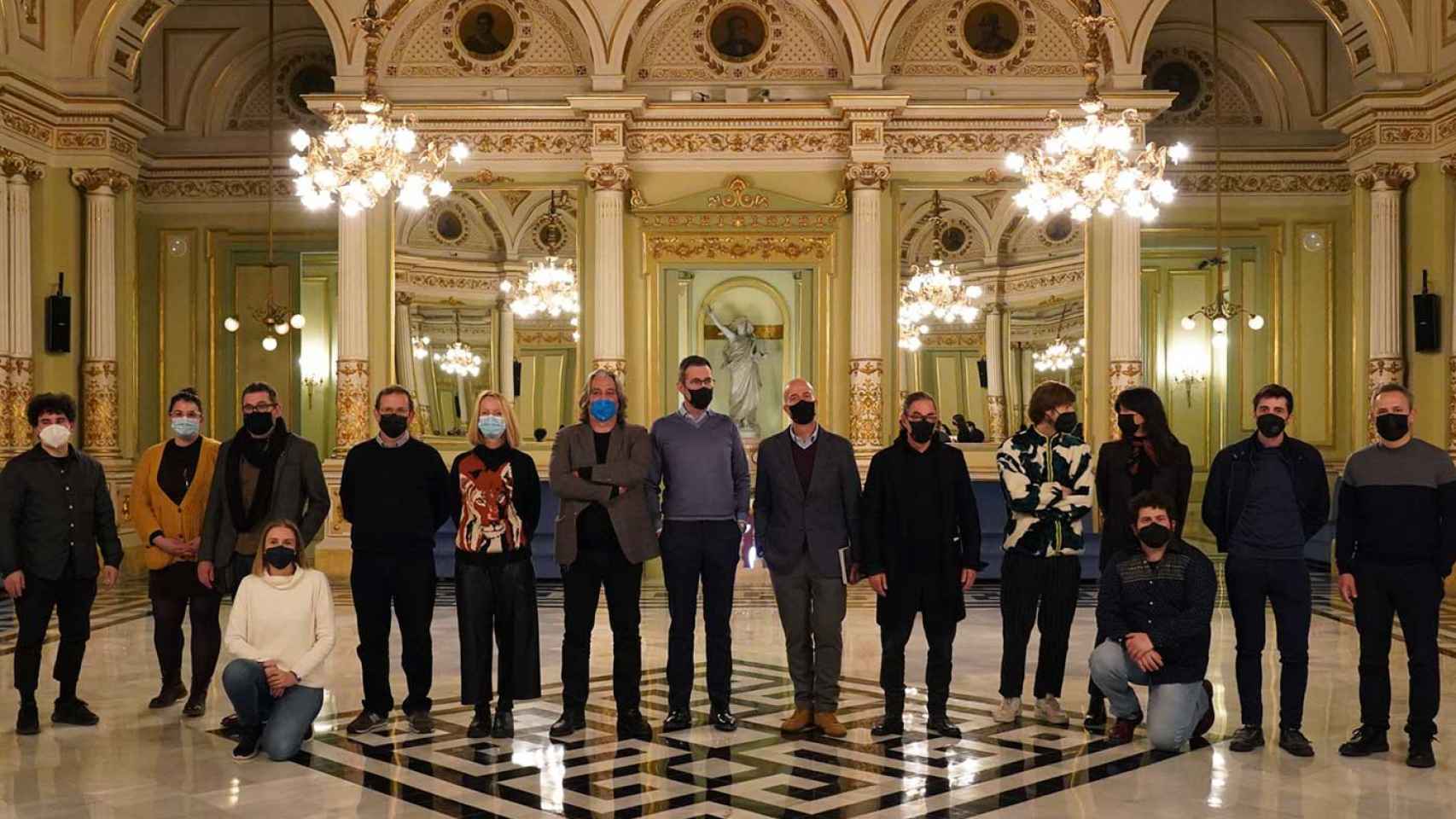 Ayuntamiento, escuelas de diseño y los responsables del Liceu en la presentación del programa (Òh!)pera / LICEU