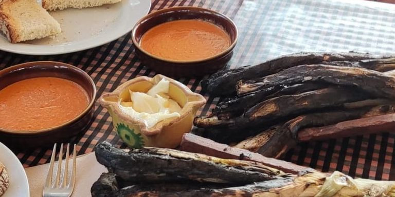 Calçots en Nou de Can Martí fotografiados por un comensal / INSTAGRAM