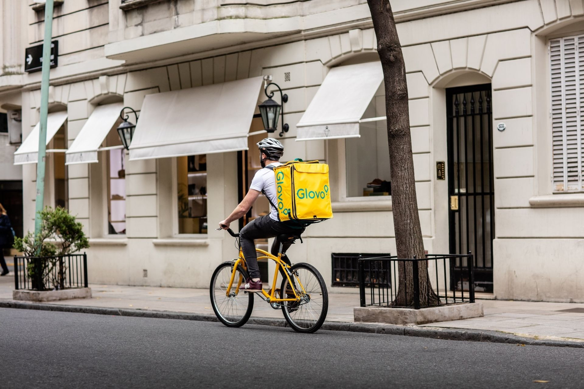 Un rider de Glovo en una imagen de archivo