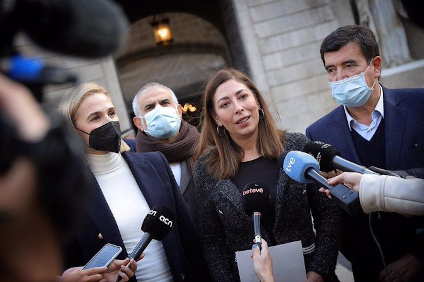 Mariluz Guilarte, presidenta de Ciutadans en el Ayuntamiento de Barcelona, en una rueda de prensa / EUROPA PRESS