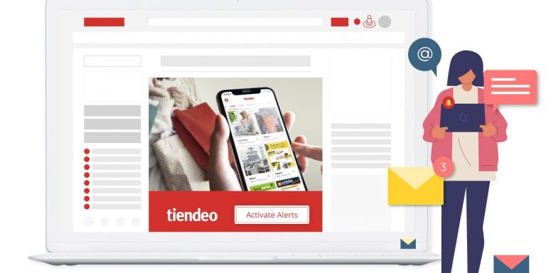 Ilustración promocional de la app de Tiendeo / CEDIDA