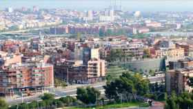 El eje del Besòs, en Barcelona, con las Tres Ximeneies al fondo / AYUNTAMIENTO DE BARCELONA