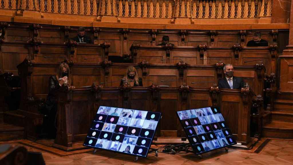 Parera, Artadi y Collboni en el pleno de Barcelona / AJ BCN