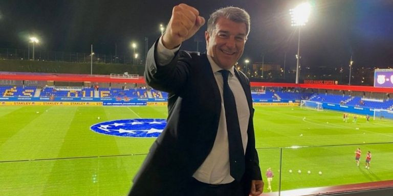 Joan Laporta en el Estadi Johan Cruyff / Redes