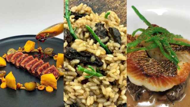 Platos de algunos restaurantes con estrella Michelin donde comer por menos de 50 euros en Barcelona / RRSS