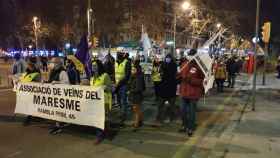 Vecinos y vecinas en la manifestación de este sabado en el Besòs / CEDIDA