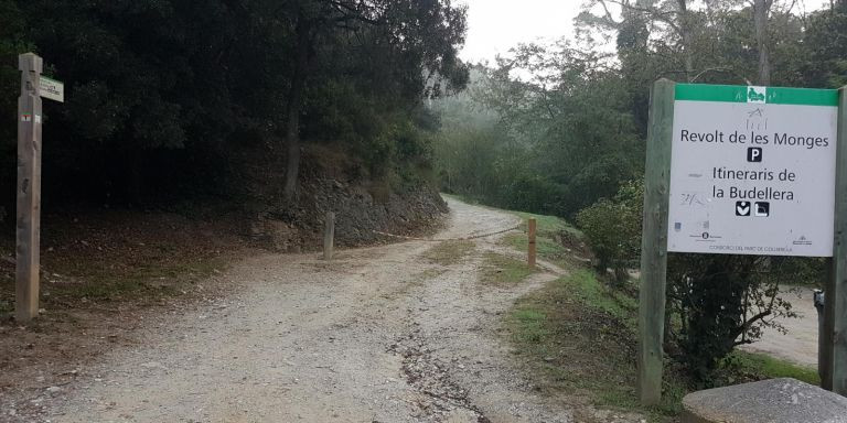 La curva de les Monges, el punto más frío de Barcelona / GOOGLE MAPS