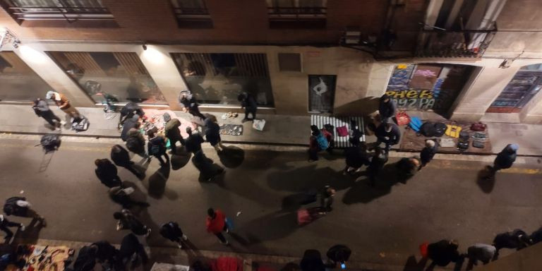 El 'mercado de la miseria', ahora en la calle de Nou Dulce del Raval / CEDIDA  