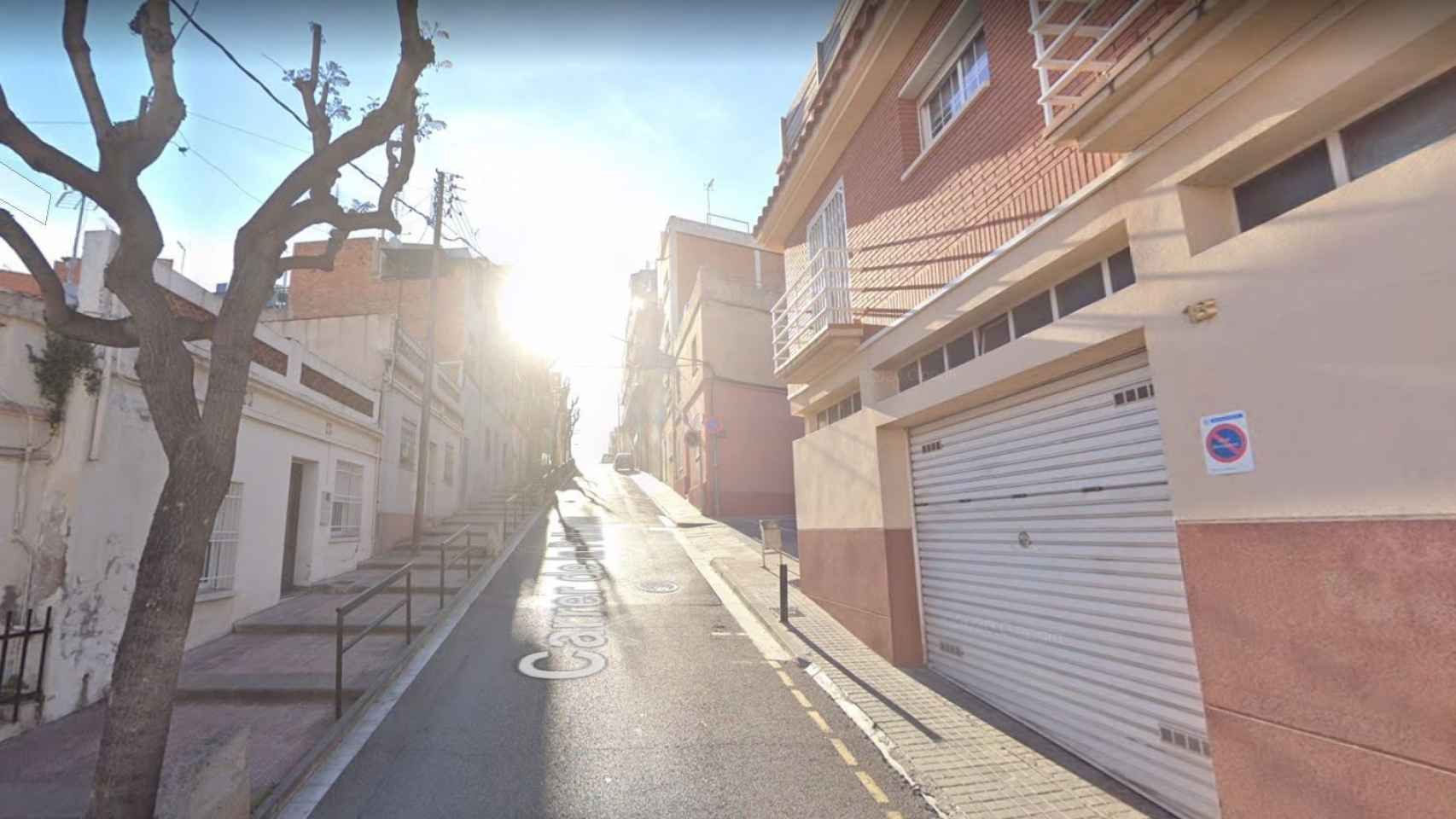 Una de las calles con más desnivel del Sant Crist, la calle de la Pallaresa / GOOGLE MAPS