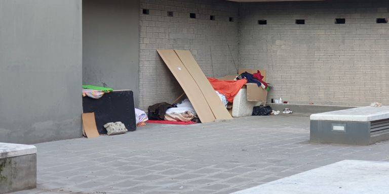 Asentamiento de acampados en Sant Adrià / CEDIDA