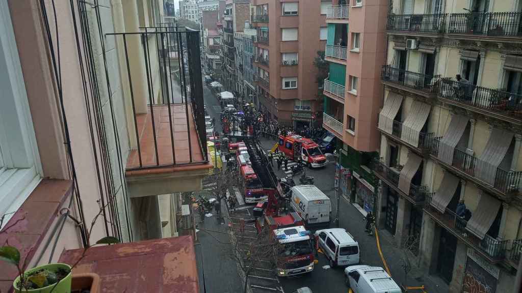 Incendio en un hotel del Poble-sec / CEDIDA