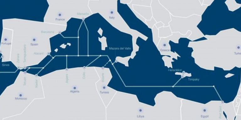 Infografía que muestra las conexiones del cable Medusa