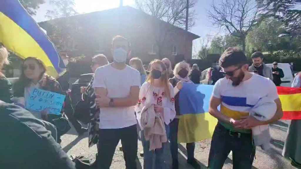 Concentración frente al Consulado General de Rusia en Barcelona / REDES SOCIALES