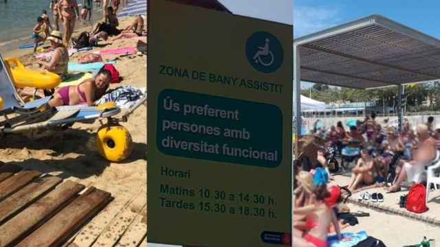 Asociaciones denuncian que las playas de Barcelona discriminan a personas con movilidad reducida / CEDIDAS