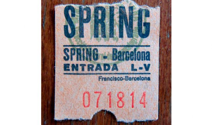 Una entrada del cine Spring / TODOCOLECCION