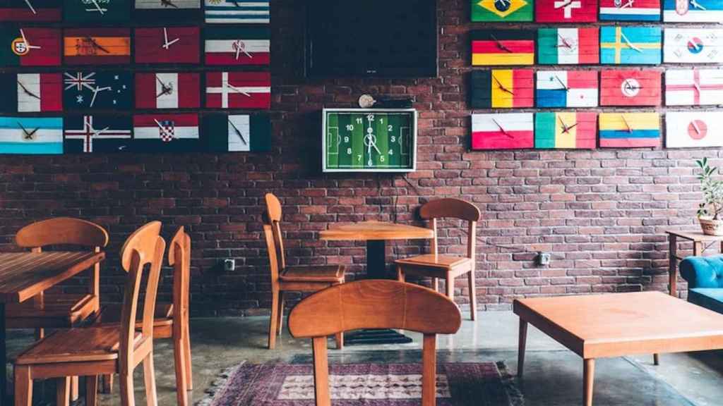 Interior de un Sports Bar