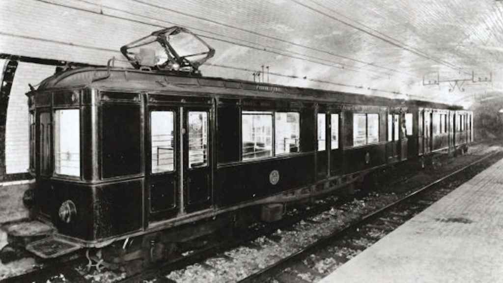 Un convoy de metro antiguo de Barcelona / FUNDACIÓ TMB