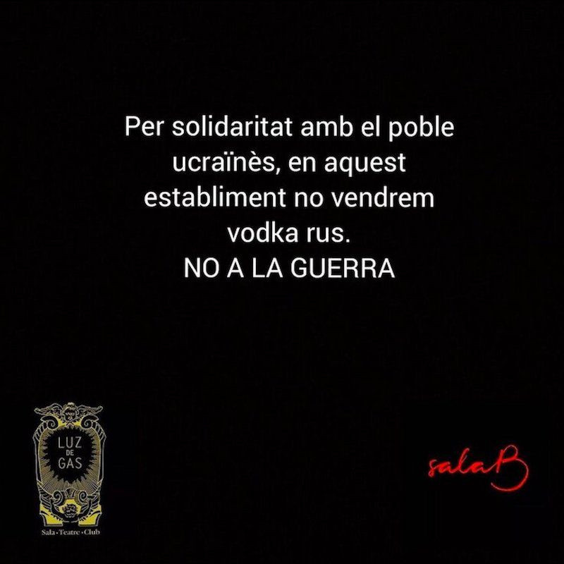 Mensaje de la sala Luz de Gas sobre el vodka ruso / LUZ DE GAS