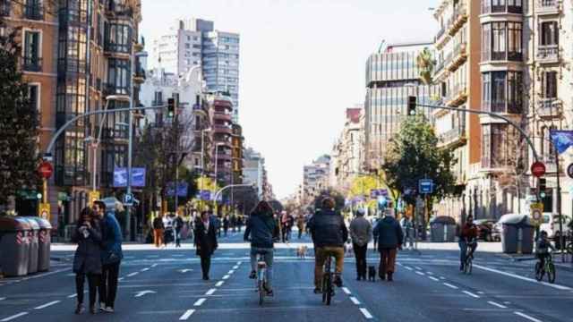 Programa 'Obrim Carrers' en la calle de Aragó