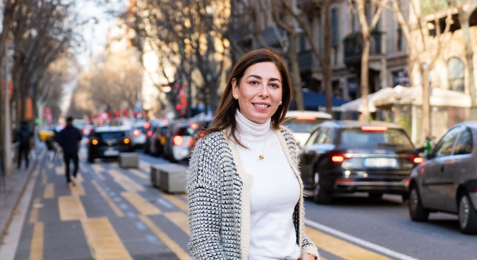 Mariluz Guilarte fotografiada en Consell de Cent / METRÓPOLI - LUIS MIGUEL AÑÓN